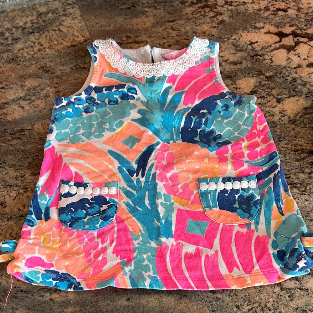 Lilly Pulitzer Pink and Blue Toddler Dress